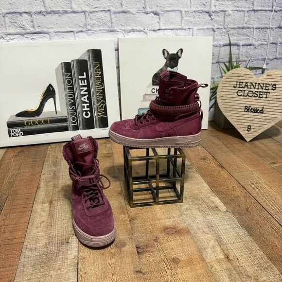 Women’s SF Air Force 1 'Vintage Wine' size 9 - Picture 5 of 14
